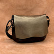 Load image into Gallery viewer, HEPWORTH: Antique Gold and Black Soft Leather Shoulder and Crossbody Bag