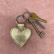 Load image into Gallery viewer, Leather star kering in gold.