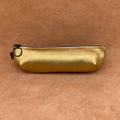 Load image into Gallery viewer, Soft leather pencil ase in gold.