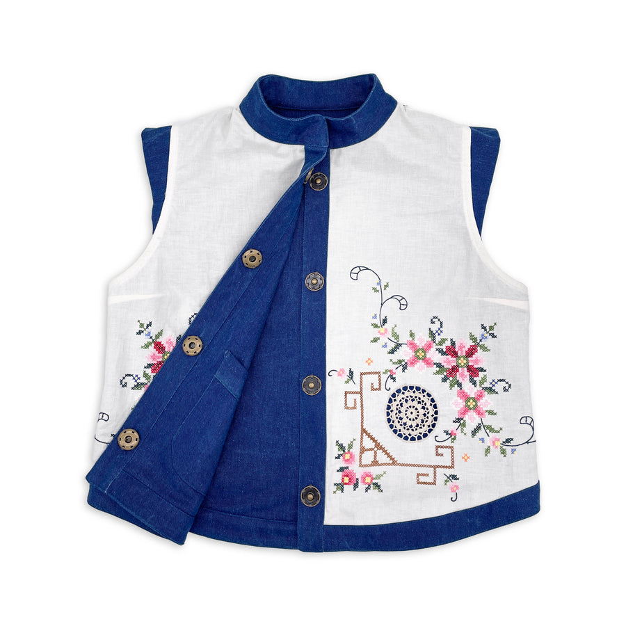Classic Cross Stitch Waistcoat