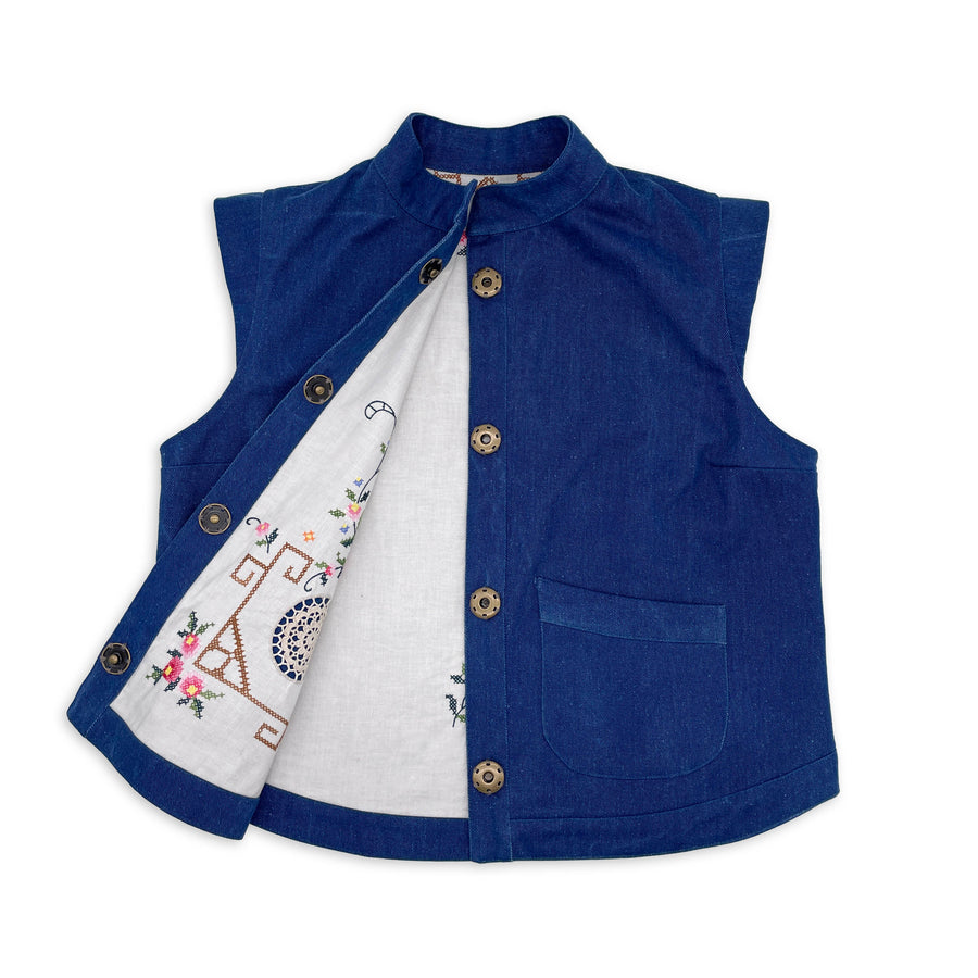Classic Cross Stitch Waistcoat