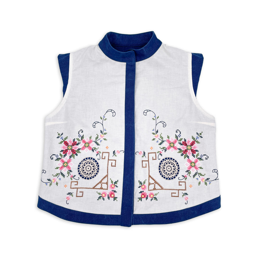 Classic Cross Stitch Waistcoat