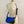 Load image into Gallery viewer, Split Front Soft Leather Crossbody Bag  in electric blue on a dummy
