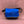 Load image into Gallery viewer, Flat Front Soft Leather Shoulder Bag in electric blue and black
