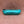 Load image into Gallery viewer, Soft leather pencil ase in electric turquoise.
