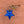 Load image into Gallery viewer, Leather star kering in electric blue

